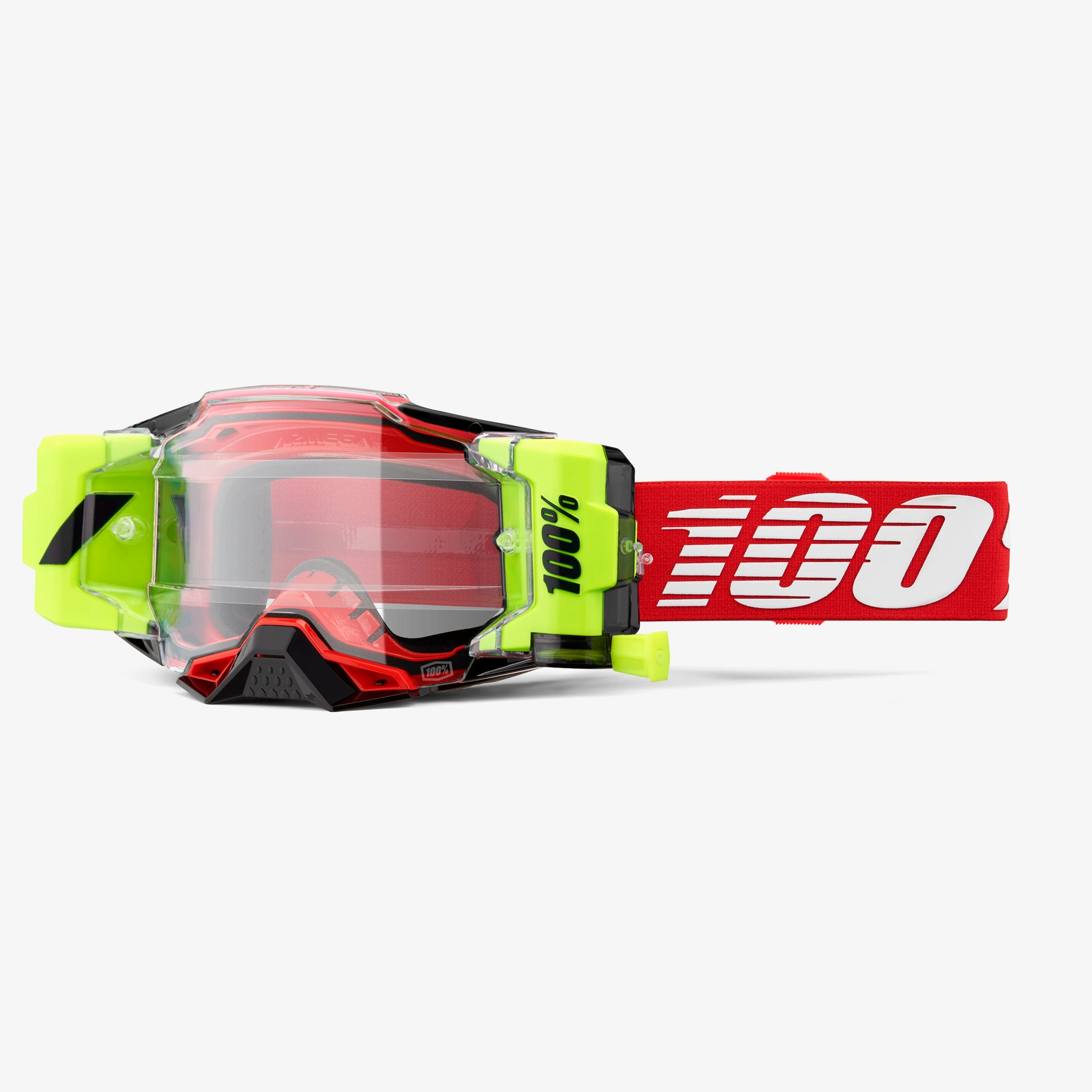 Goggle 100% Armega Forecast Red Clear Lens