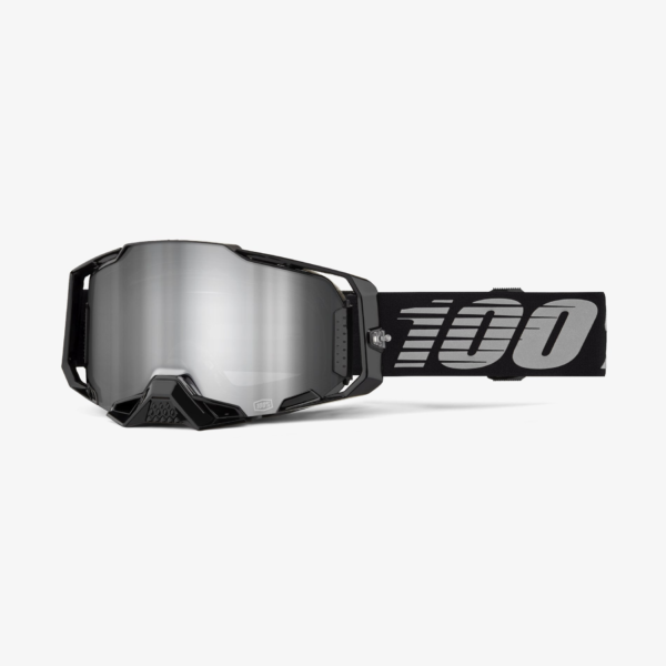 Goggle 100% Armega Black Mirro Silver Lens