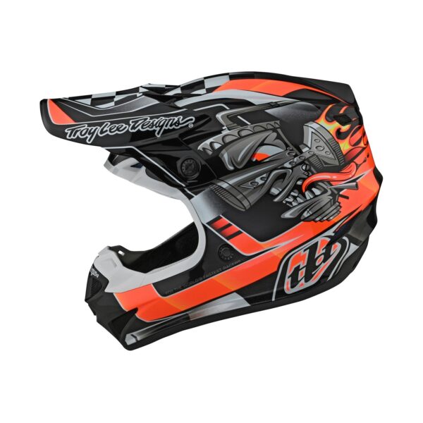 Casco Troy Lee Designs Se4 Polyacrylite Carb Black