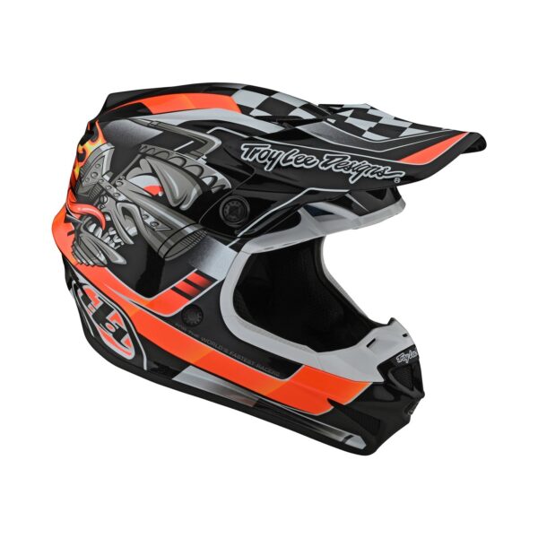 Casco Troy Lee Designs Se4 Polyacrylite Carb Black - Image 6