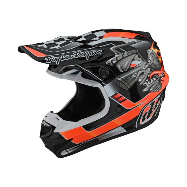 Casco Troy Lee Designs Se4 Polyacrylite Carb Black - Image 2