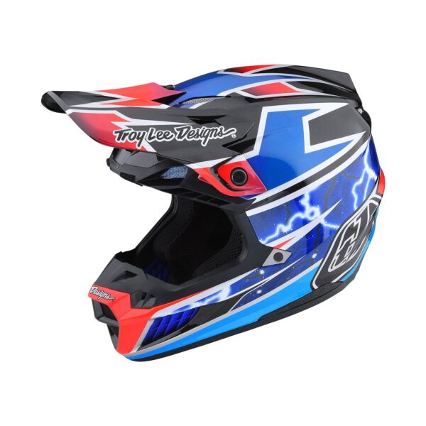 Casco Troy Lee Designs Se5 Composite Lightning Blue - Image 3