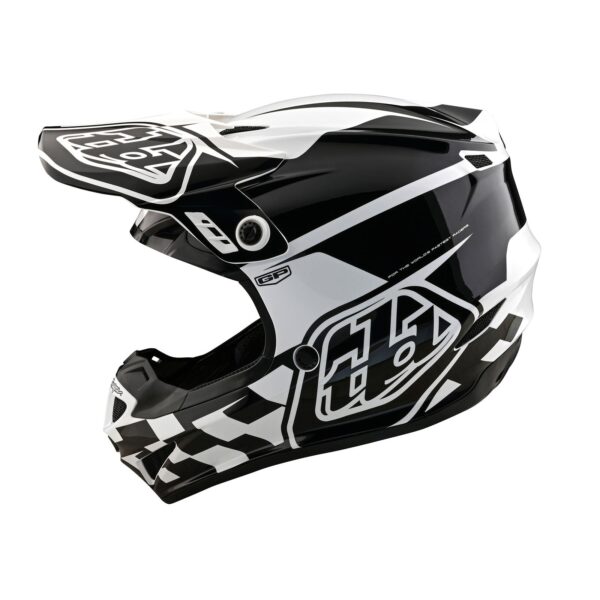 Casco Troy Lee Designs Gp Check Up White Black