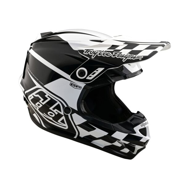 Casco Troy Lee Designs Gp Check Up White Black - Image 5