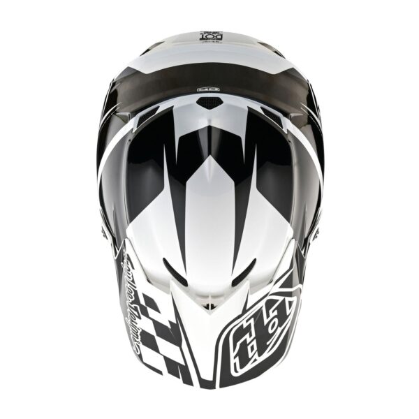 Casco Troy Lee Designs Gp Check Up White Black - Image 6