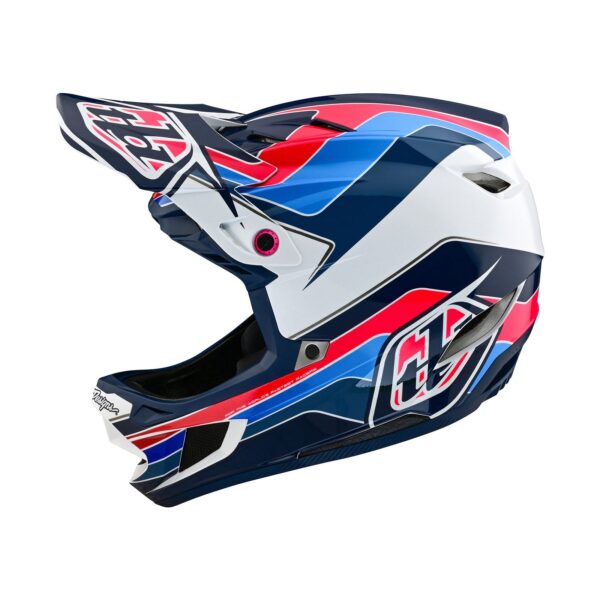 Casco Troy Lee Designs D4 Polyacrylite Block Blue White