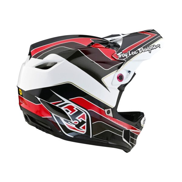 Casco Troy Lee Designs D4 Polyacrylite Block Charcoal Red - Image 5