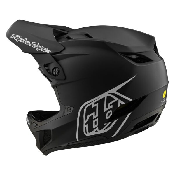 Casco Troy Lee Designs D4 Polyacrylite Stealth Black - Image 6