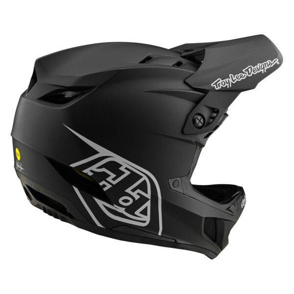 Casco Troy Lee Designs D4 Polyacrylite Stealth Black - Image 3