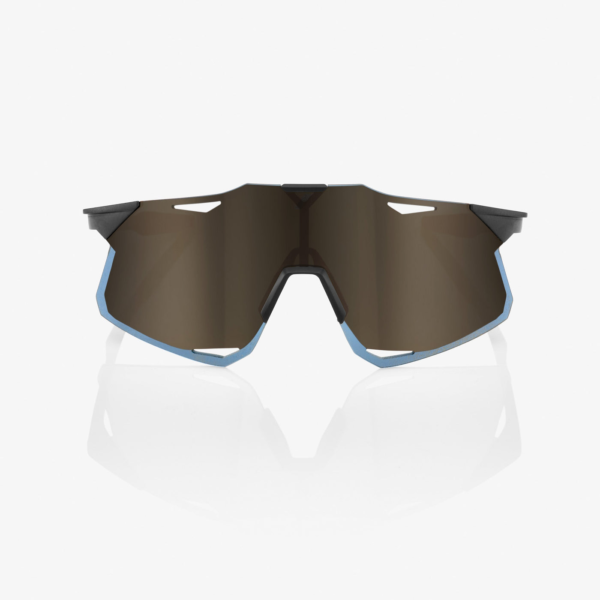 Gafas 100% HYPERCRAFT Matte Black Soft Gold Mirror Lens - Image 3