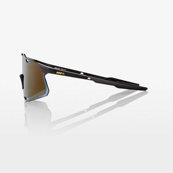 Gafas 100% HYPERCRAFT Matte Black Soft Gold Mirror Lens - Image 2