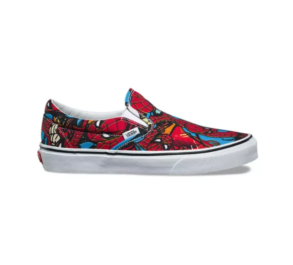 TENIS VANS CLASSIC SLIP ON MARVEL SPIDER MAN BLACK