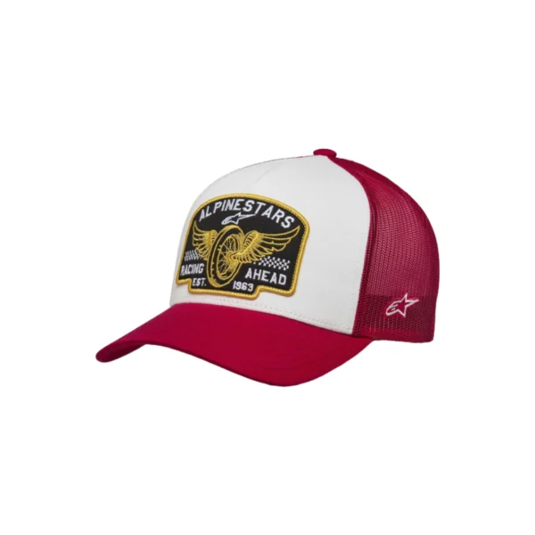 Gorra ALPINESTARS Heritage Patch Trucker WHITE/RED