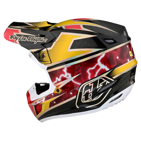 Casco TROY LEE DESIGNS SE5 Carbon Lightning Gold - Image 7