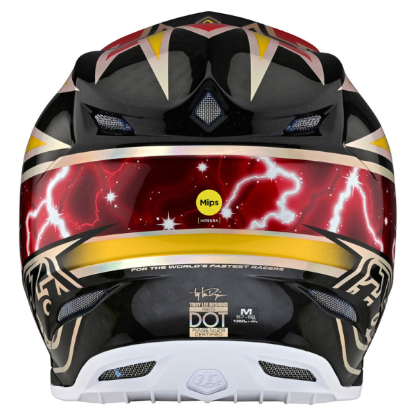 Casco TROY LEE DESIGNS SE5 Carbon Lightning Gold - Image 5