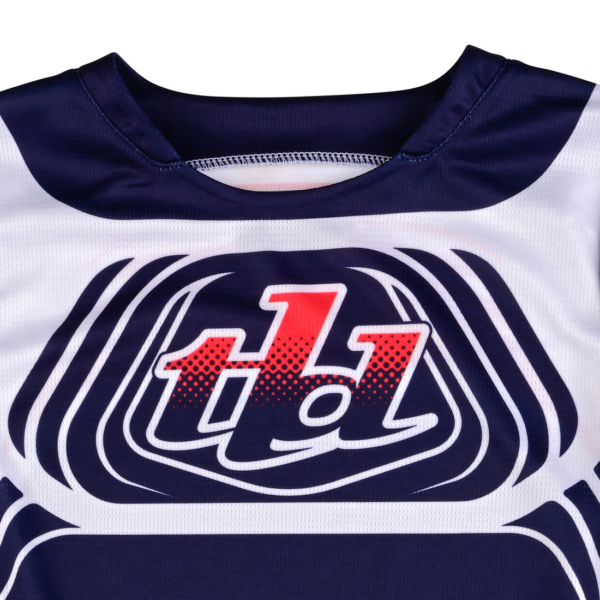 JERSEY TROY LEE Youth GP Pro Wavez Navy/Red - Image 2