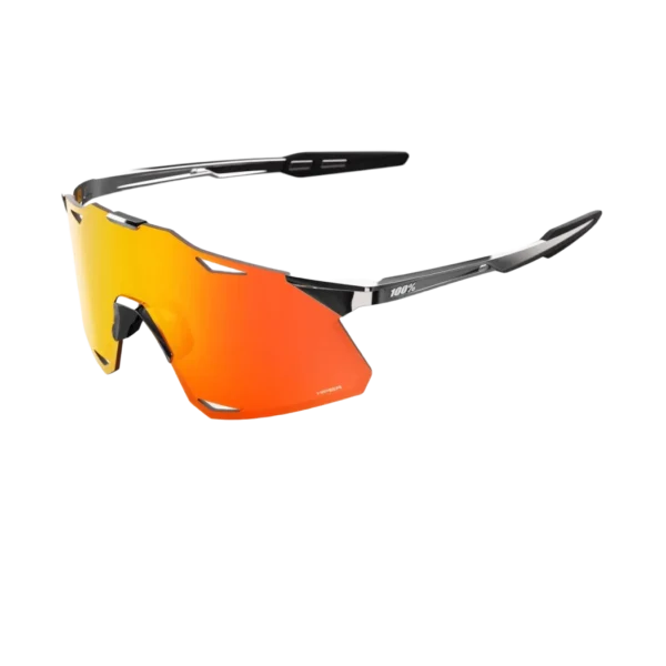 Gafas 100% Hypercraft Black Chrome Hiper Red Multilayer