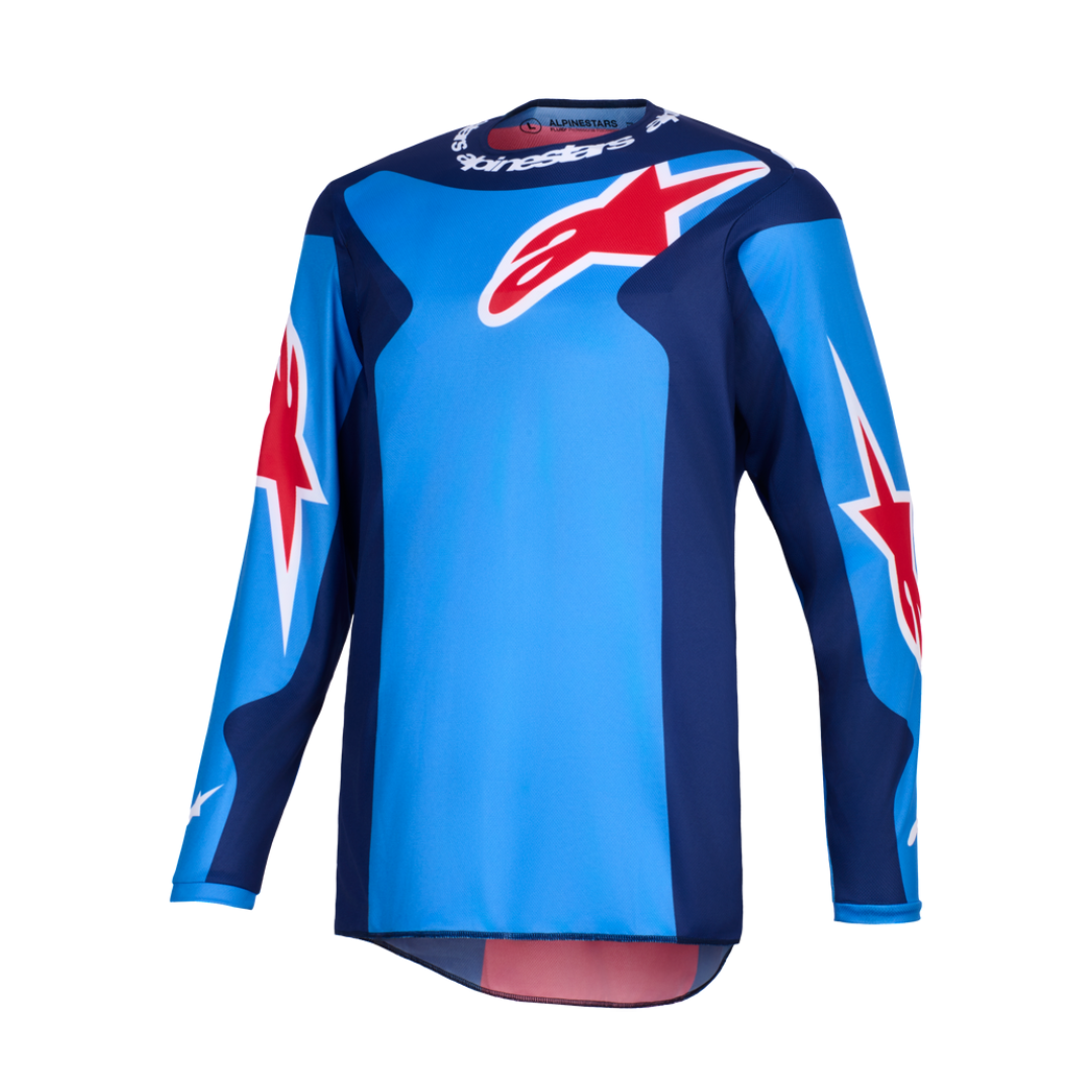 Jersey Alpinestars Fluid GRID AZUL ROJO