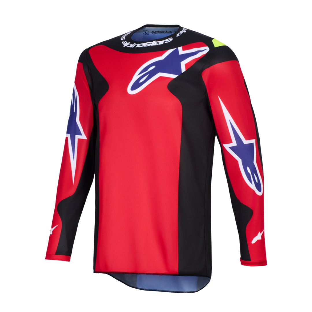 Jersey Alpinestars Fluid GRID ROJO NEGRO MORADO