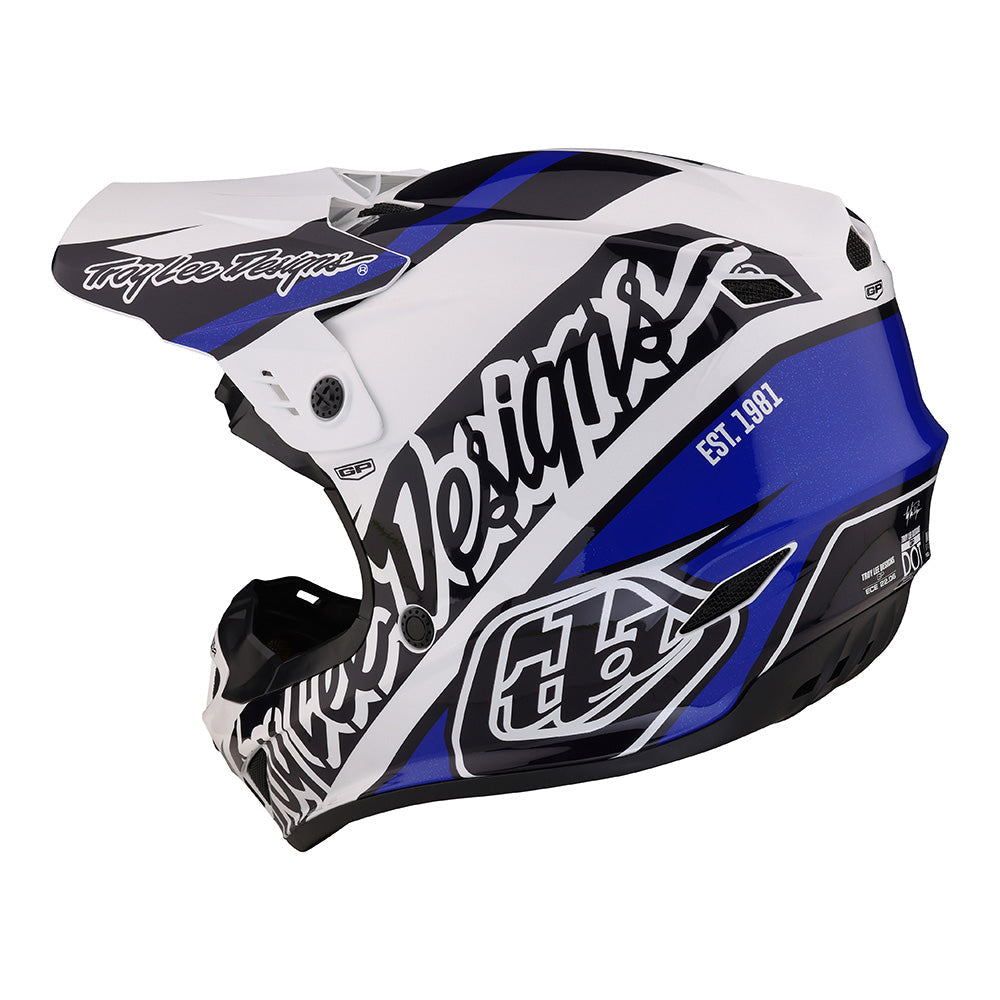CASCO TROY LEE DESIGNS GP SLICE BLUE/WHITE/BLACK - Image 6