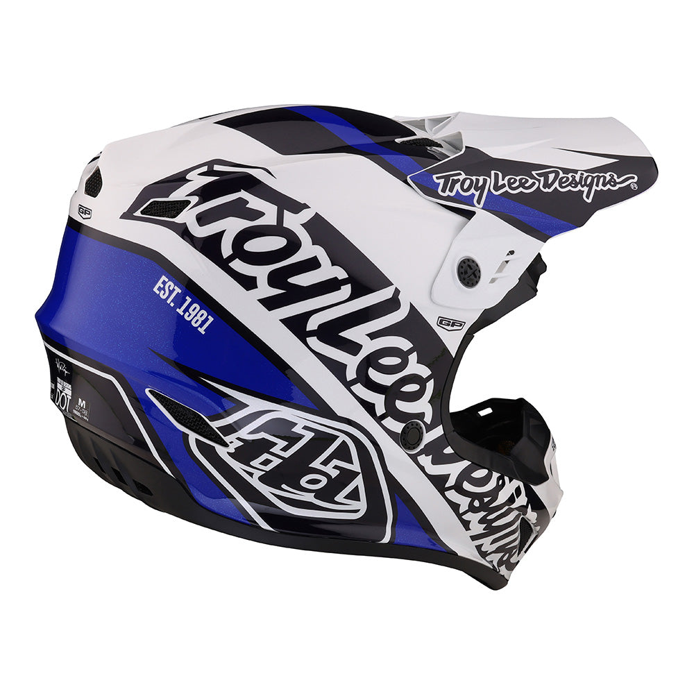 CASCO TROY LEE DESIGNS GP SLICE BLUE/WHITE/BLACK - Image 4