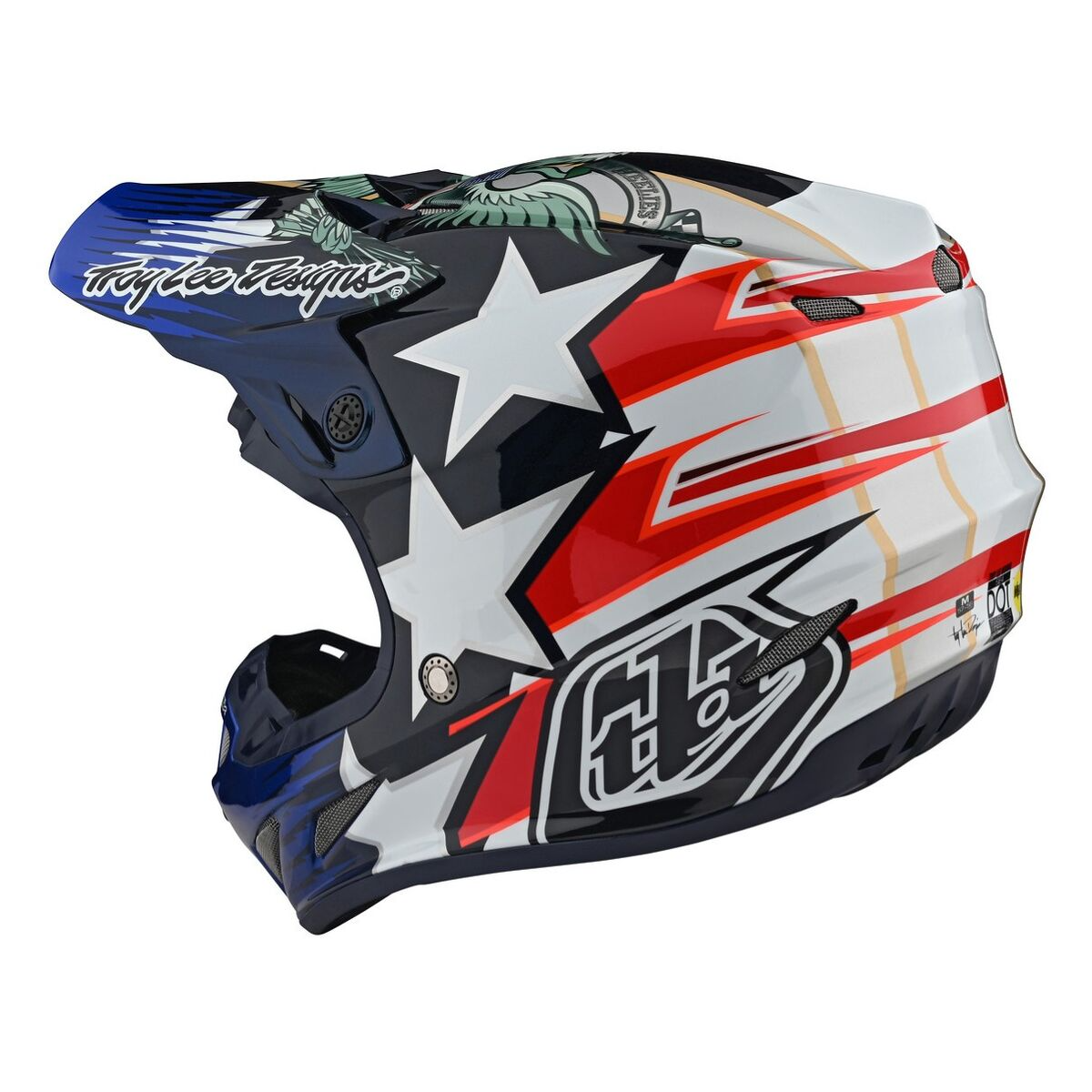 Casco Troy Lee DESIGNS SE4 Carbon Liberty - Image 6