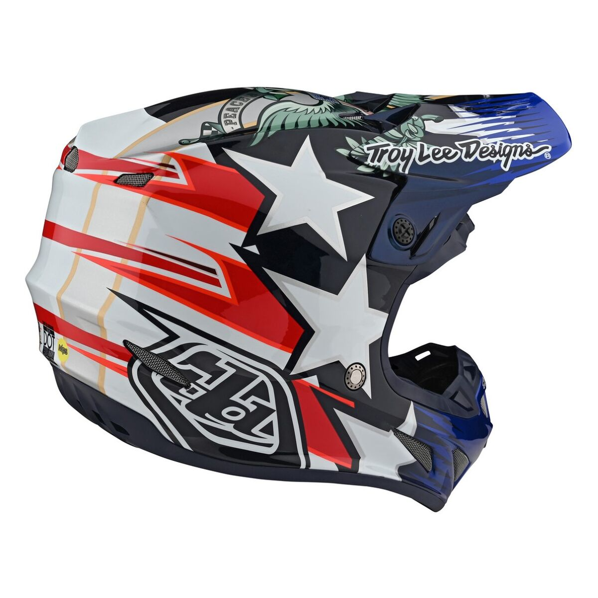 Casco Troy Lee DESIGNS SE4 Carbon Liberty - Image 4