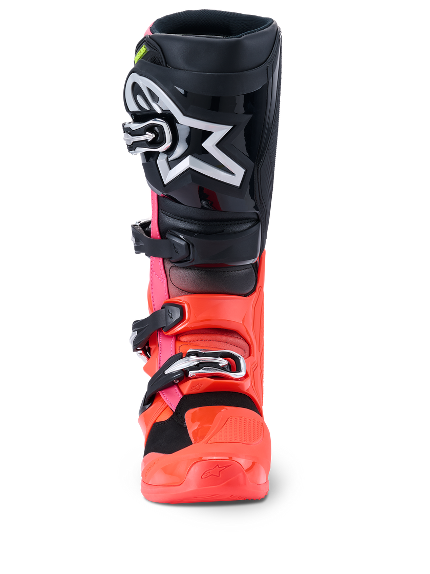 Botas Alpinestars Tech 7 Black Red Fluo Pink Fluo - Image 6