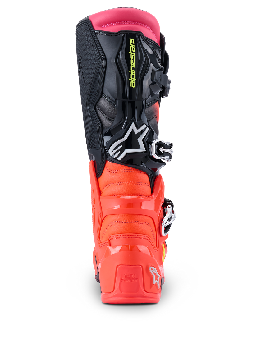 Botas Alpinestars Tech 7 Black Red Fluo Pink Fluo - Image 4