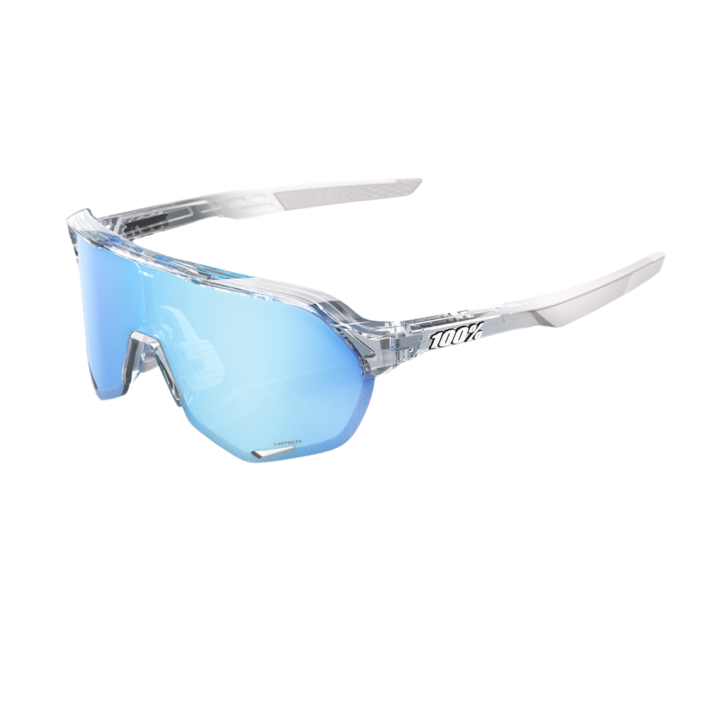 Gafas 100% S2 Polished Translucent Clear HiPER® Blue Multilayer Mirror Lens