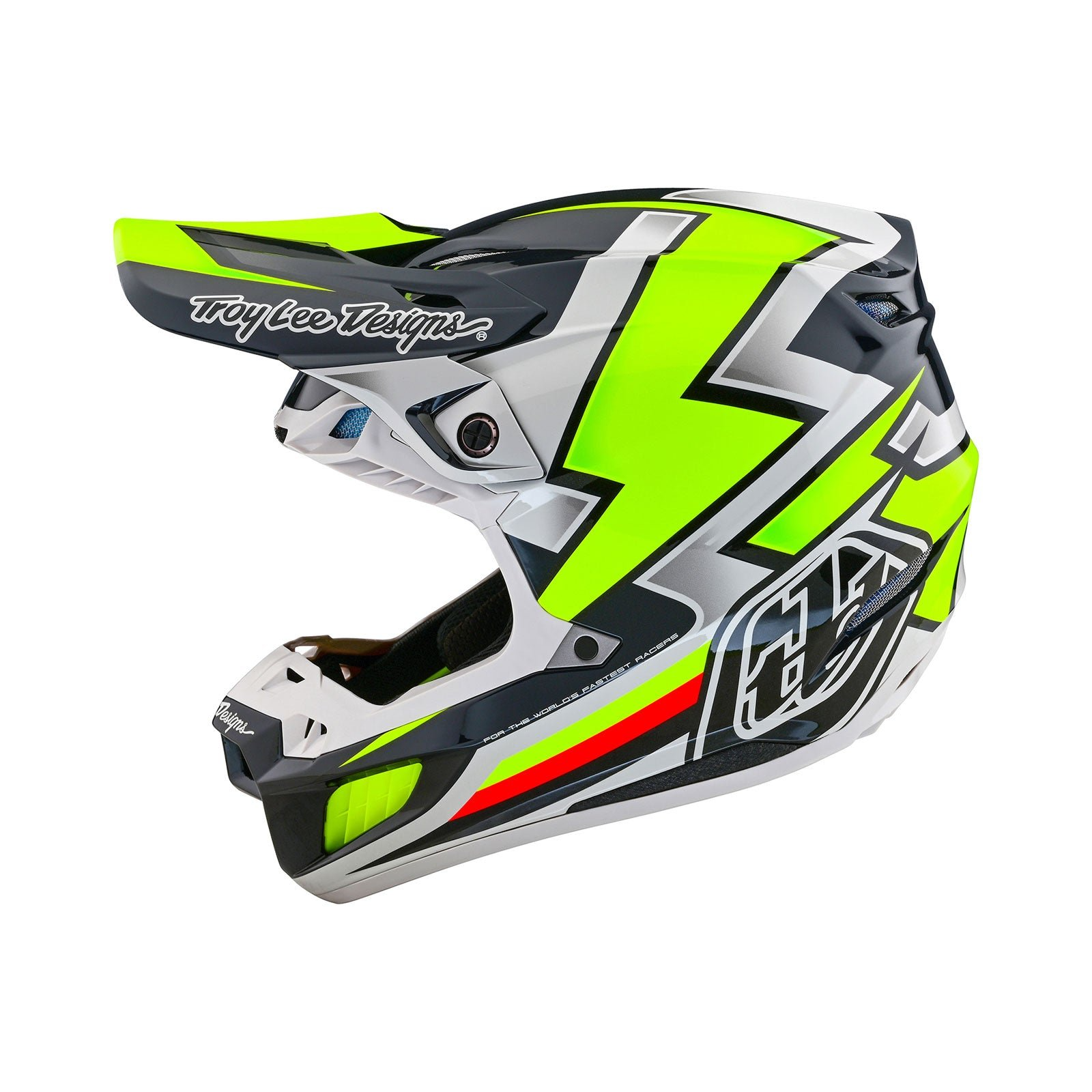 Casco TROY LEE DESIGNS SE5 ECE COMPOSITE EVER GRAY YELLOW