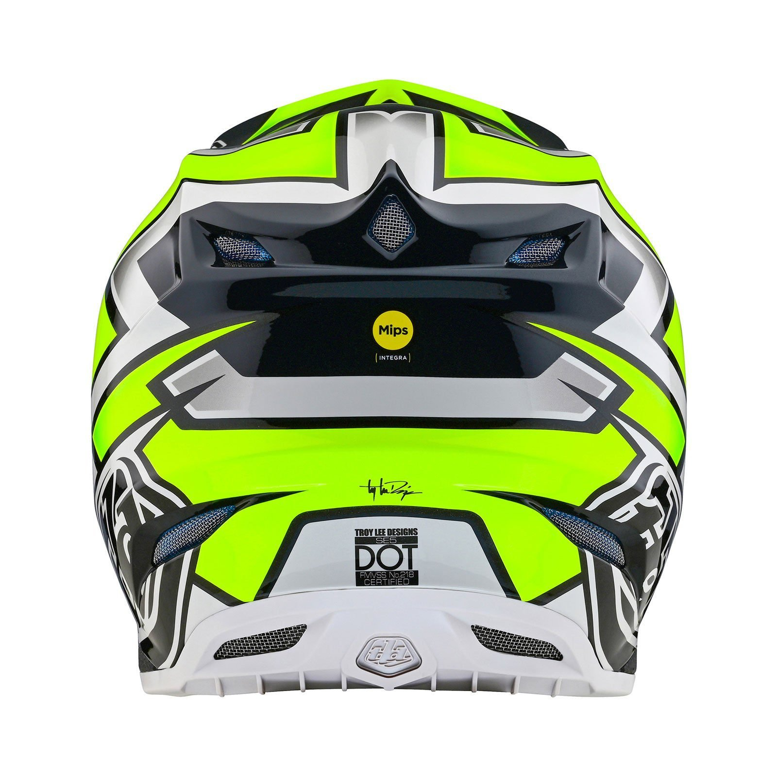 Casco TROY LEE DESIGNS SE5 ECE COMPOSITE EVER GRAY YELLOW - Image 2