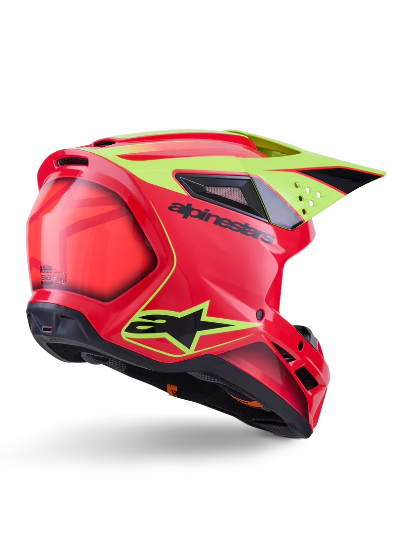 CASCO ALPINESTARS S-M3 Fray RED FLUO BLACK - Image 4