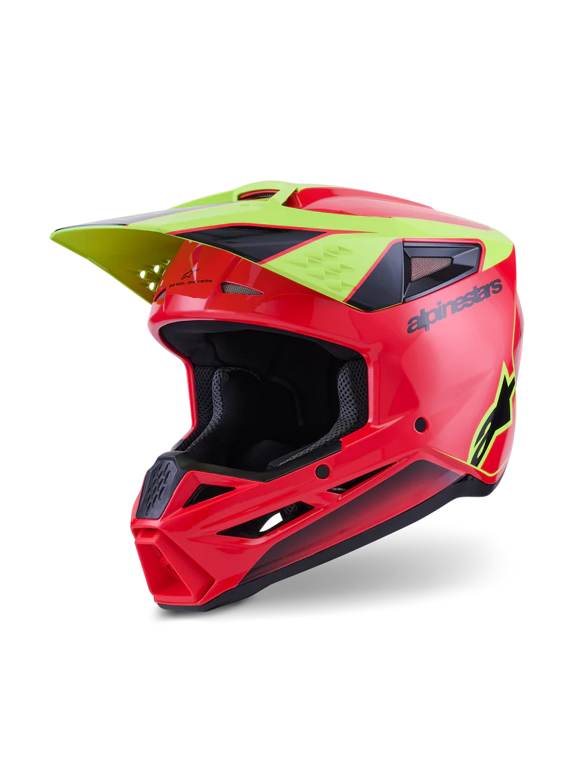 CASCO ALPINESTARS S-M3 Fray RED FLUO BLACK