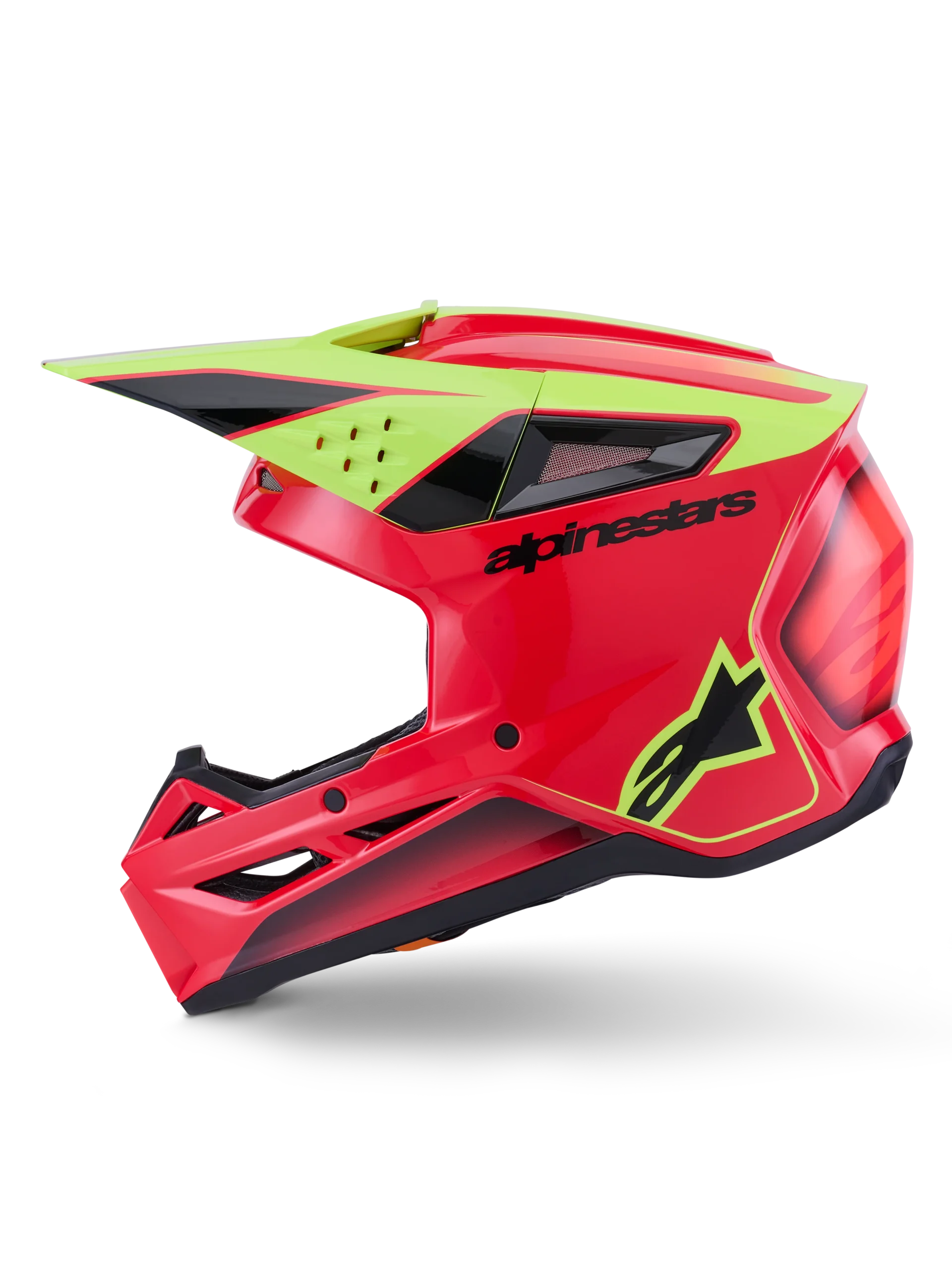 CASCO ALPINESTARS S-M3 Fray RED FLUO BLACK - Image 7