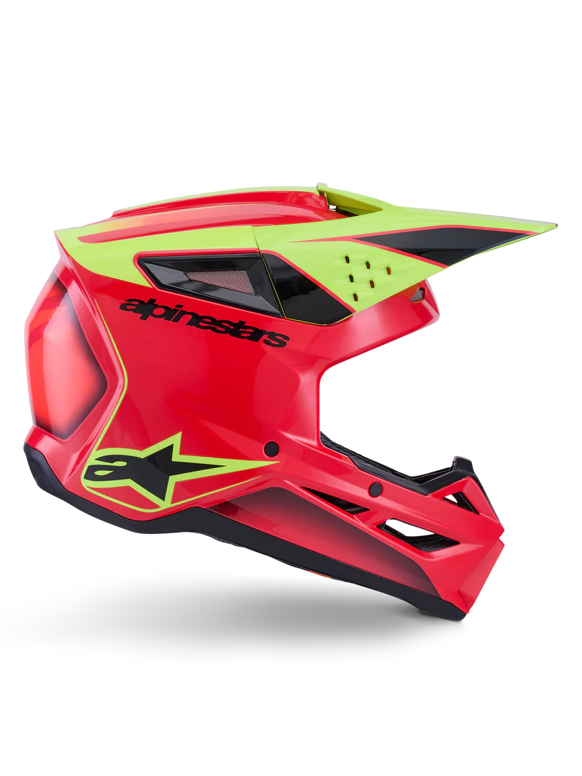 CASCO ALPINESTARS S-M3 Fray RED FLUO BLACK - Image 6