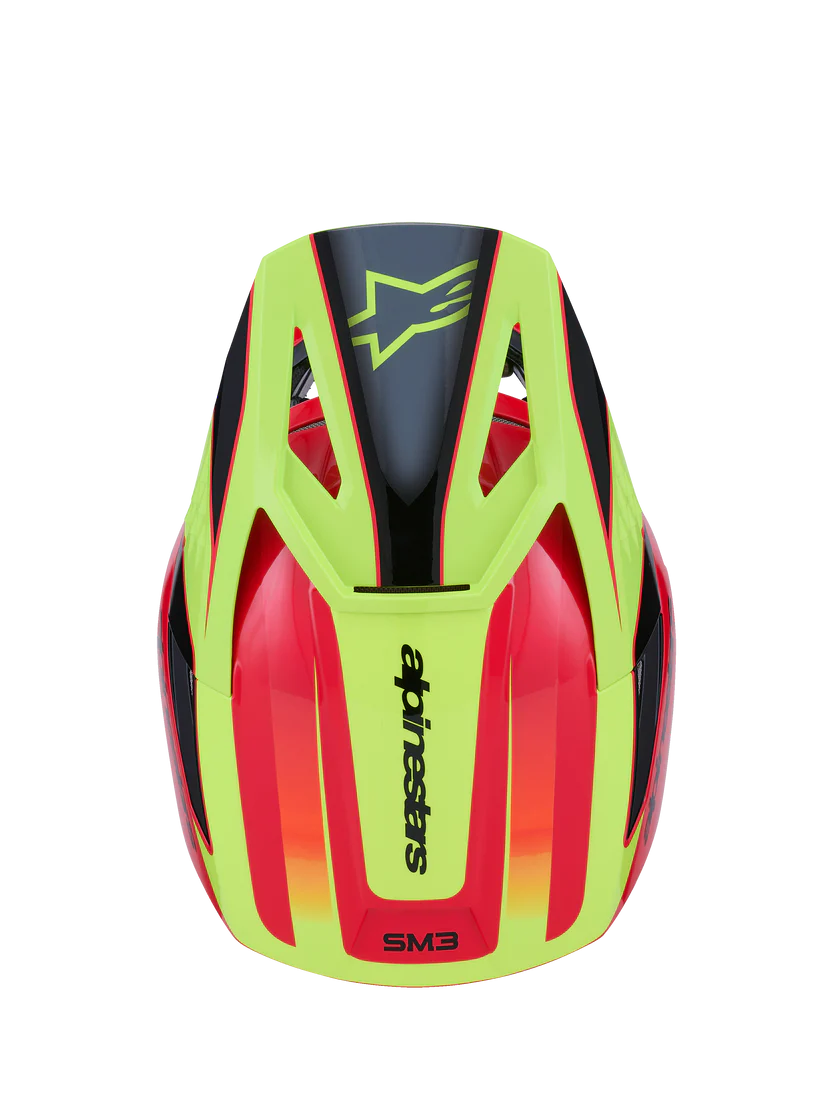 CASCO ALPINESTARS S-M3 Fray RED FLUO BLACK - Image 2