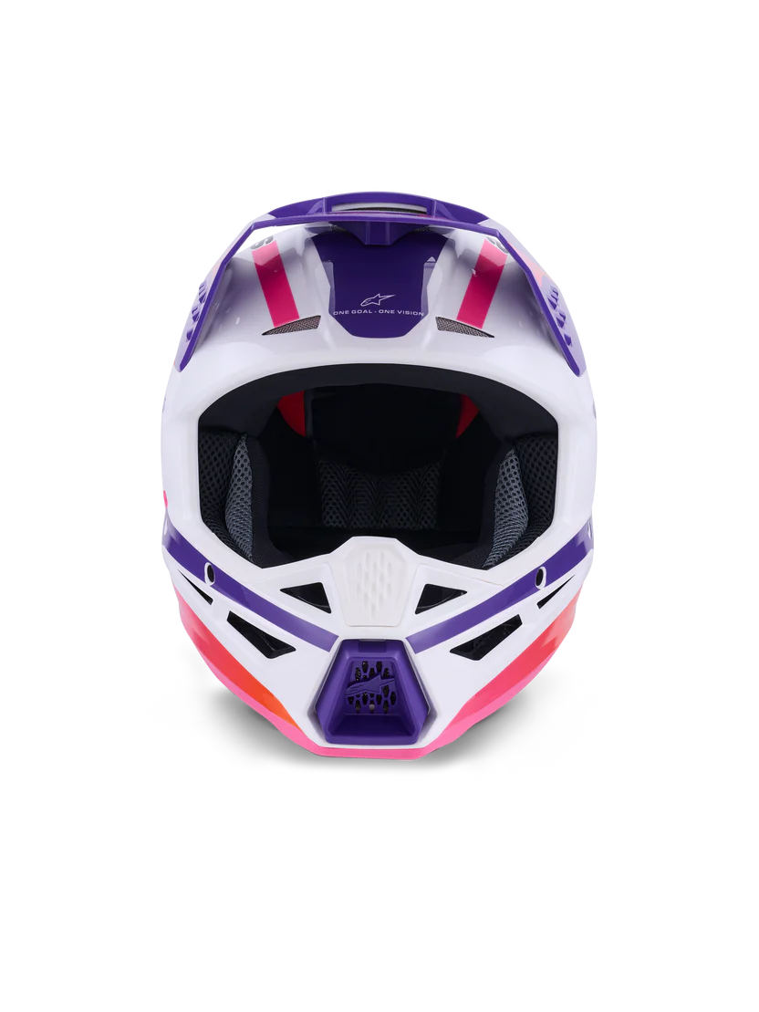 CASCO ALPINESTARS S-M3 Heat WHITE PINK PURPLE - Image 6