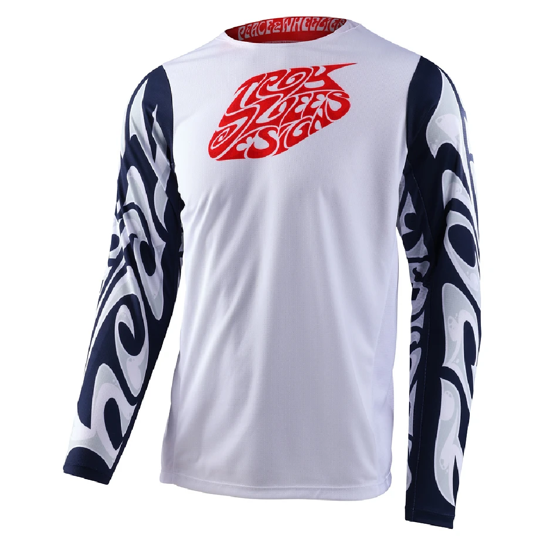 JERSEY TROY LEE GP HAZY FRIDAY NAVY WHITE